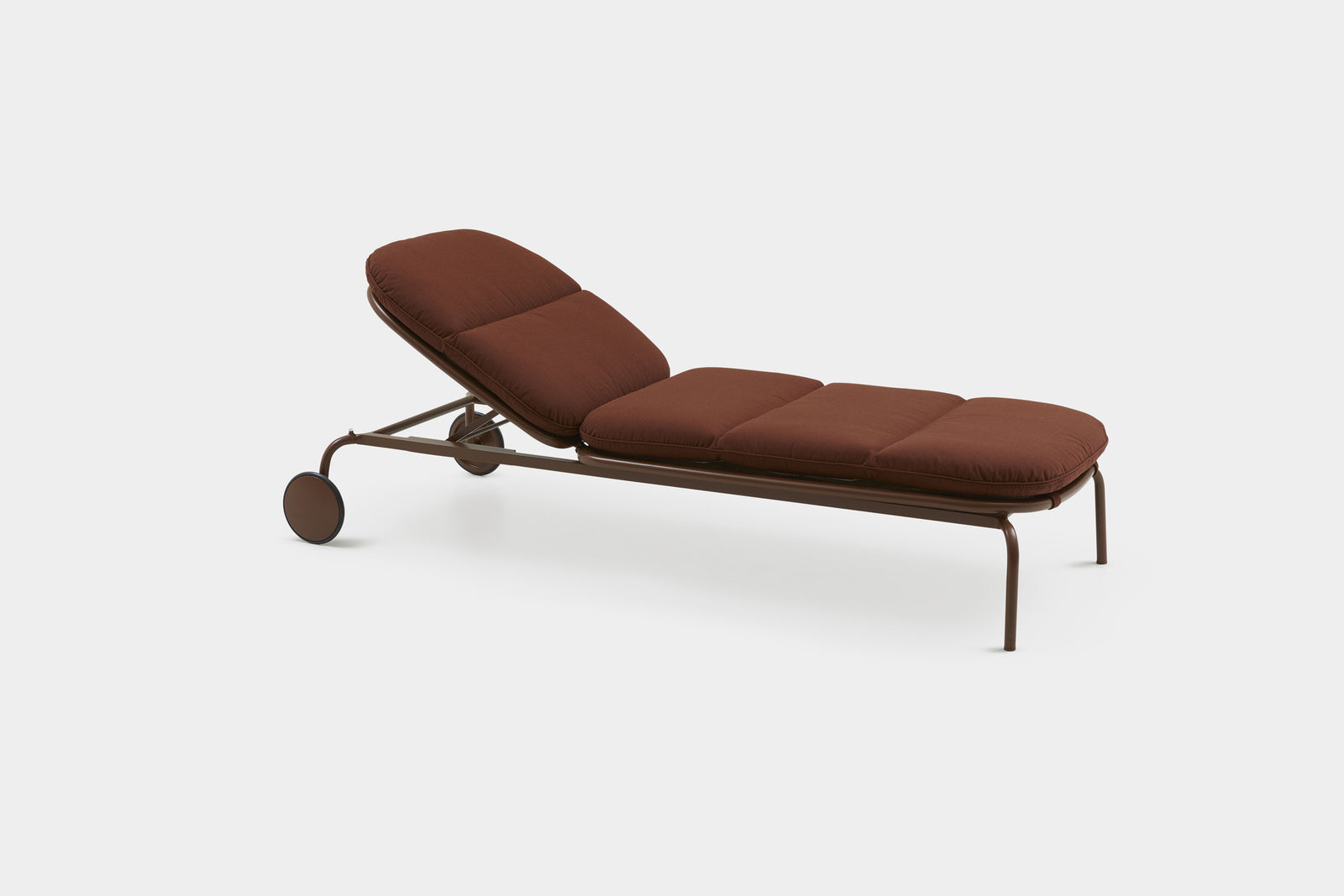 Nilo Sun Lounger With Wheels Terra
