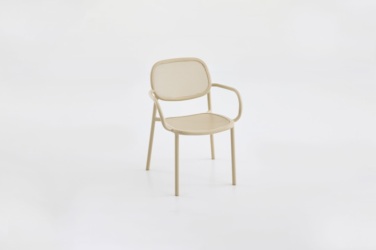 Nilo Dining Chair With Arms Crema