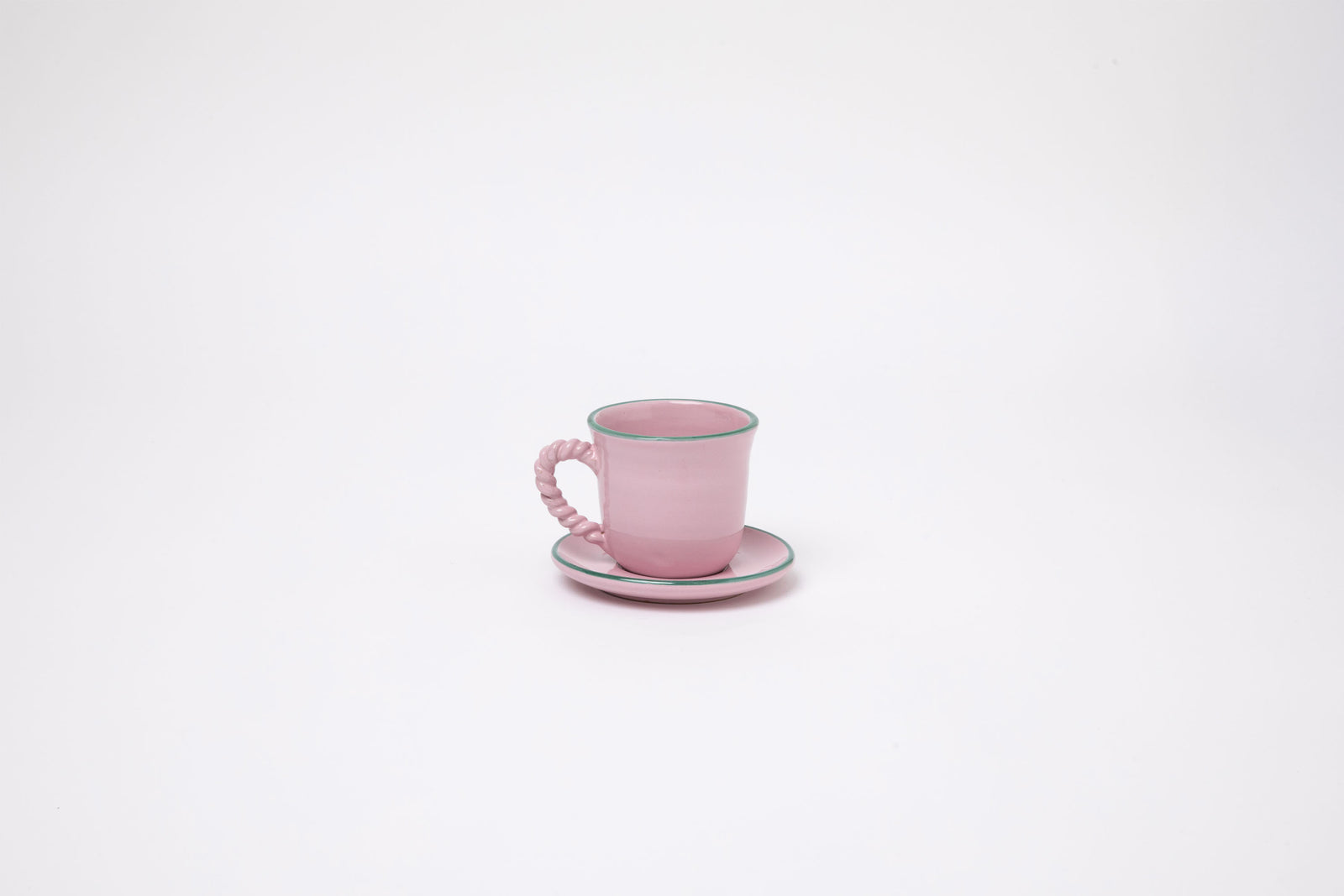 Dolce Coffee Cup & Saucer Pink