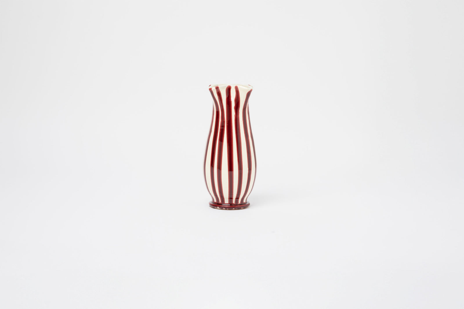 Lido Double Pinch Vase Pink Cream