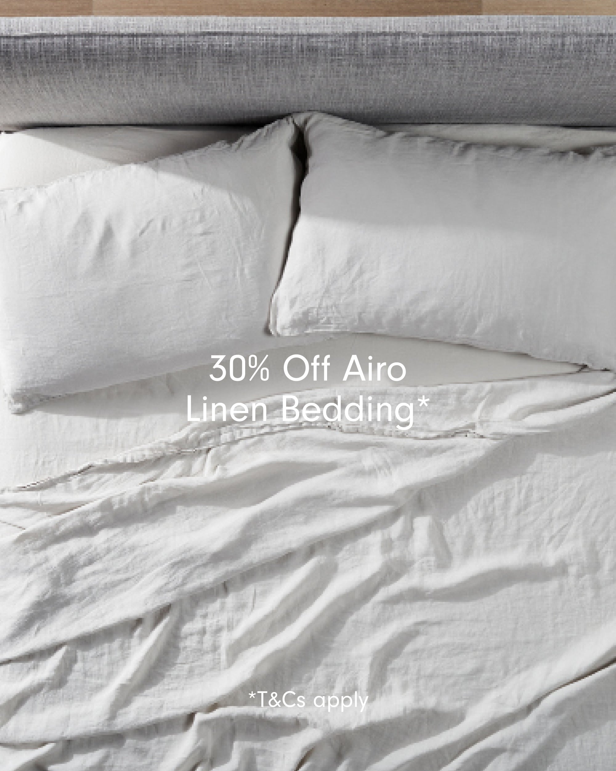 Airo Bed Linen Sale Campaign Callout