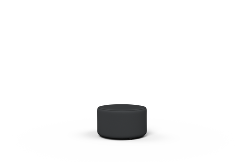 Ex-display - Coast Round Ottoman Coal Leather