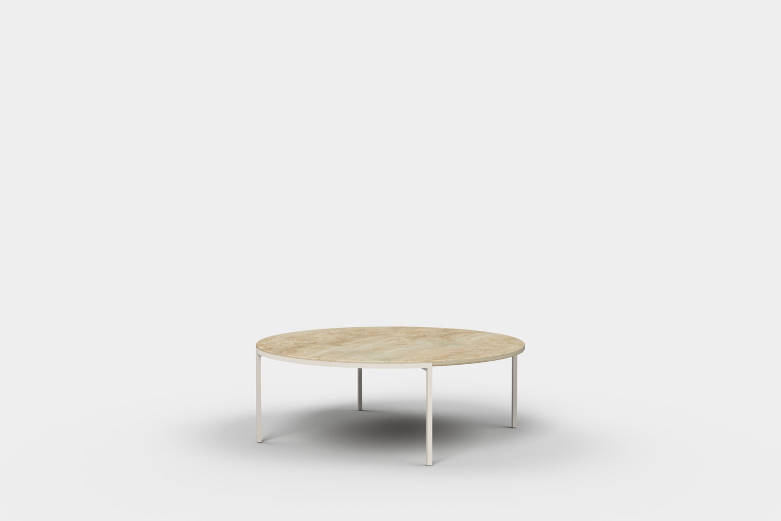 Ex-display - Alice Round Coffee Table Travertine