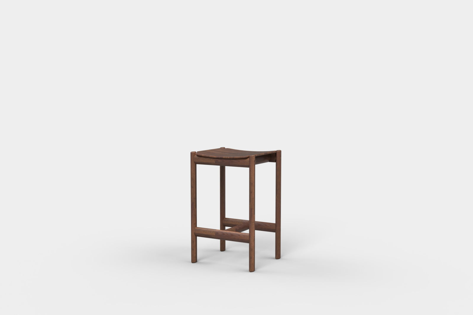 Ex-display - Rye Bar Stool Low Walnut