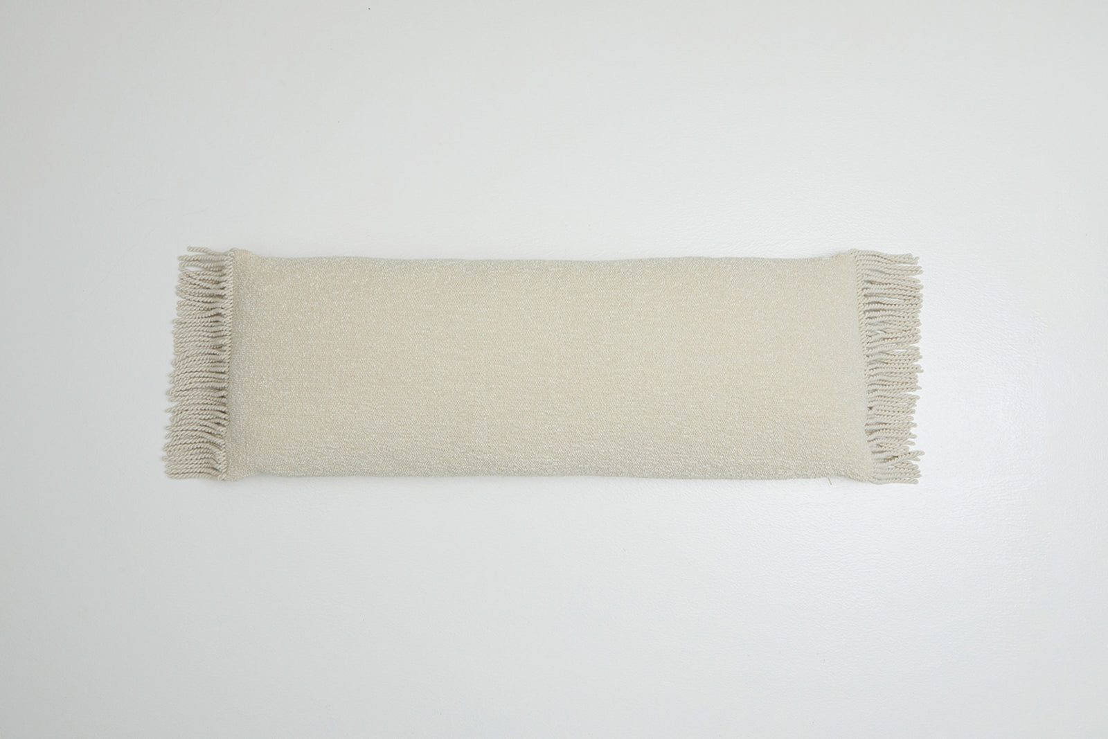 Luna Tassel Bolster Cushion Eggshell