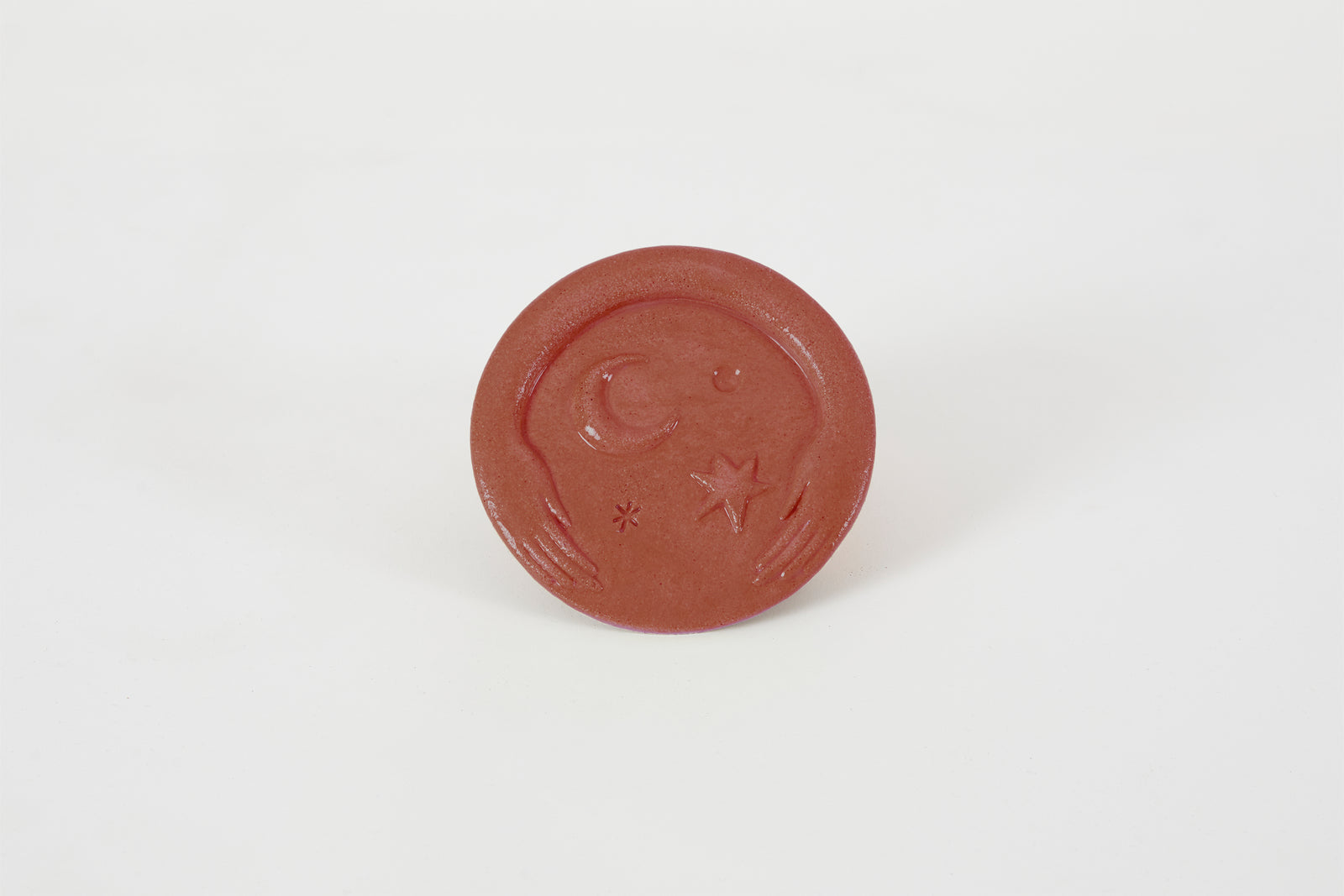 Celestial Hand Spoon Rest Terracotta