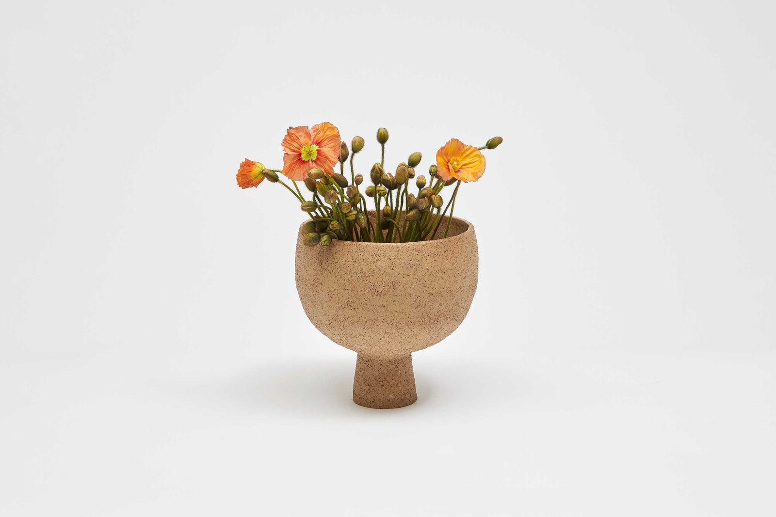 Raku Vessel Medium Natural Raku