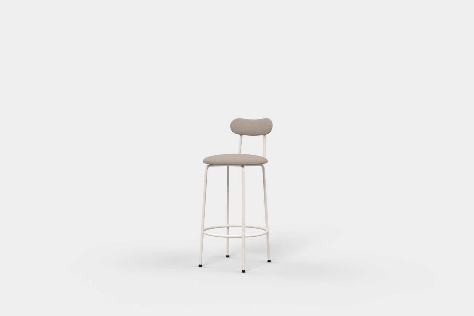 Ex-display - Kai Bar Stool Low Upholstered Driftwood