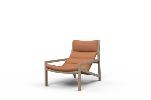 Lake Lounge Chair Greyson Leather Coffee