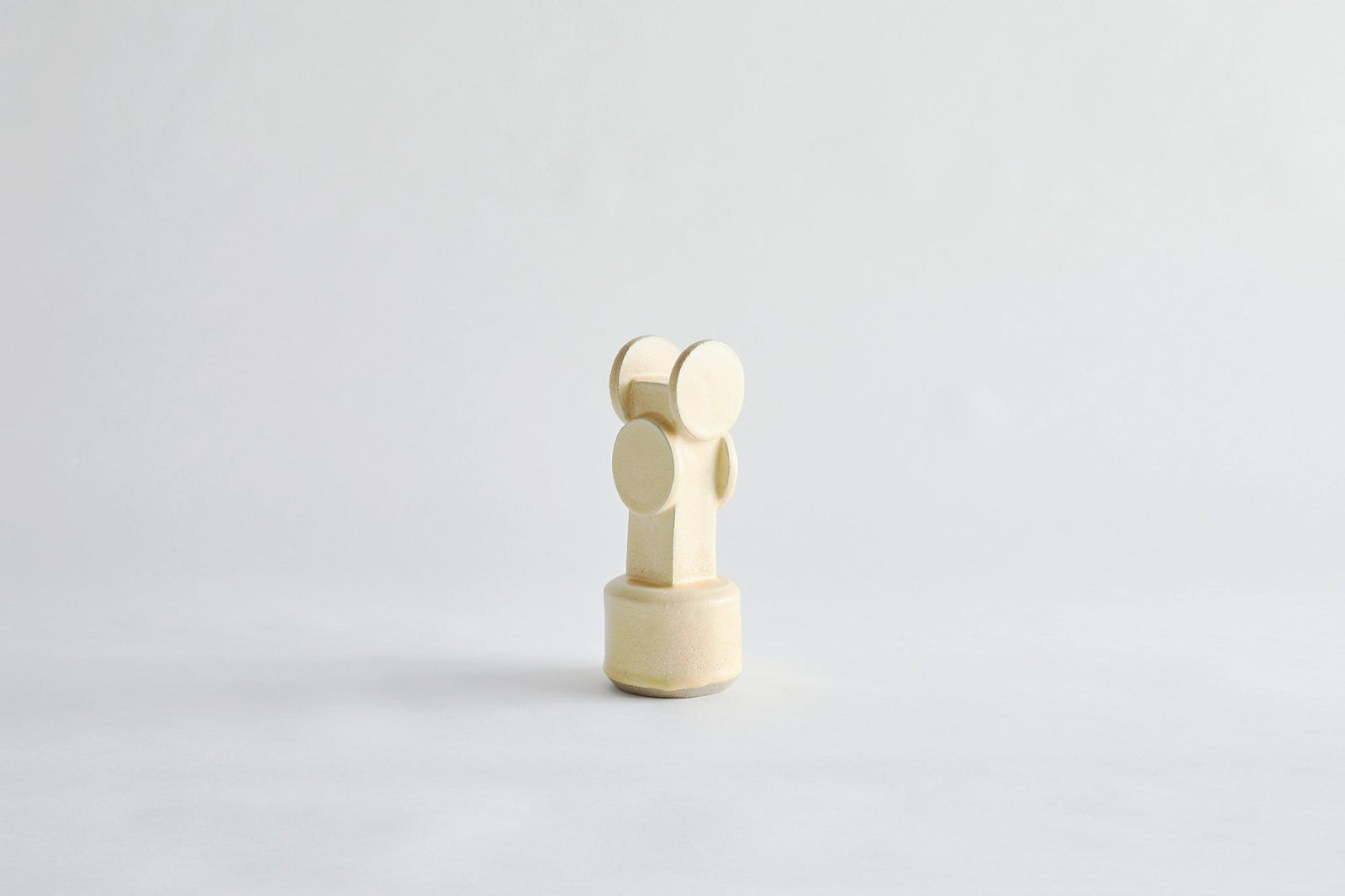 Circle Top Vessel Small 3 Buttery Yellow Vase 9 x 23cm Buttery Yellow