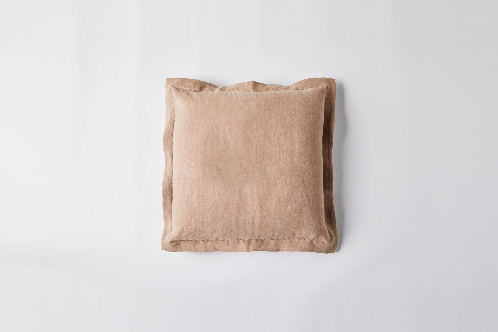 Duke Square Cushion Apricot Linen Square 54 x 54cm Apricot