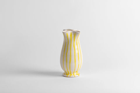 Pinch Vase Yellow Stripe | Jardan | Homeware