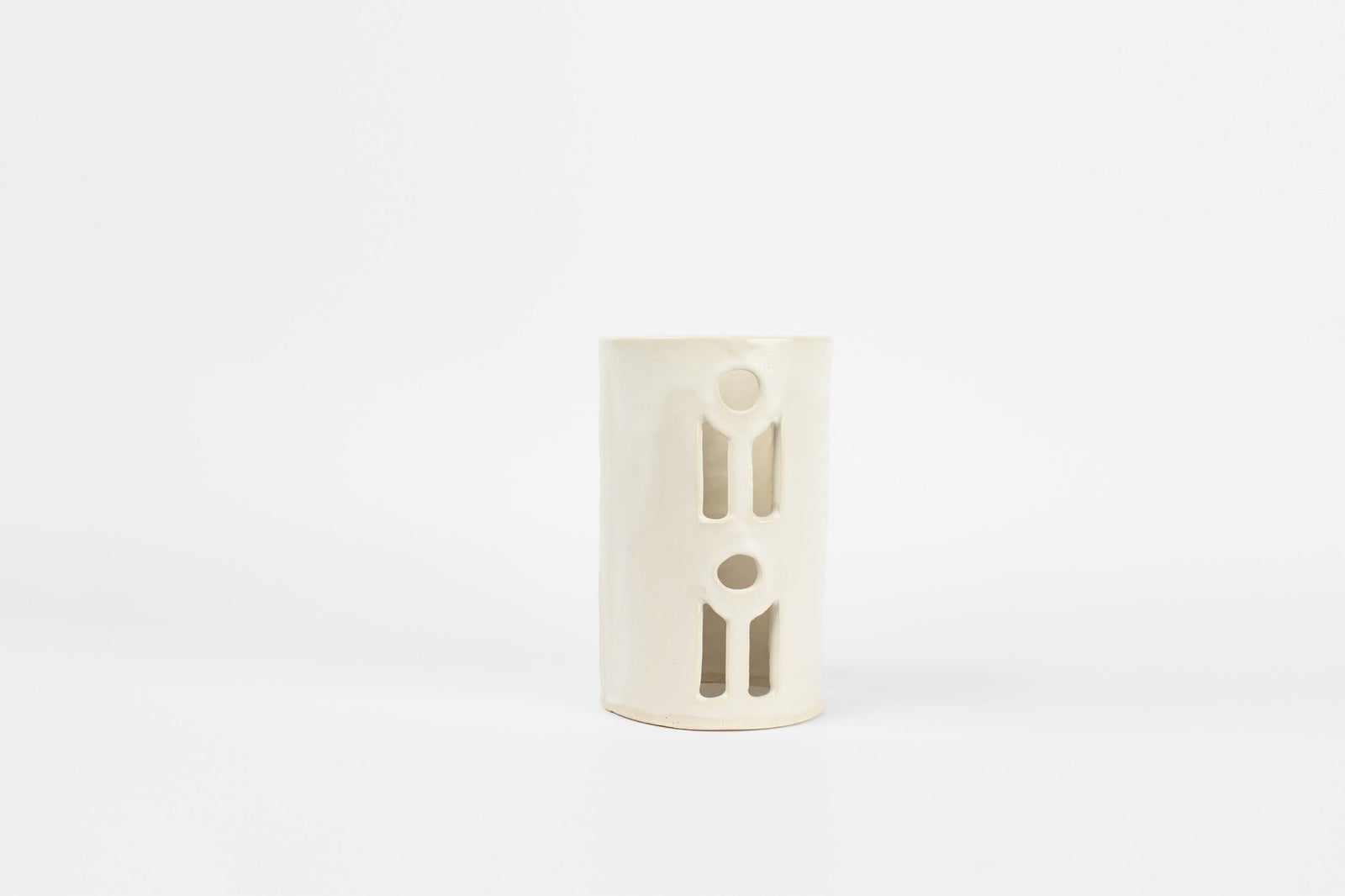 The Ruins Factory Silo White Sculptural 14 x 14 x 22cm White